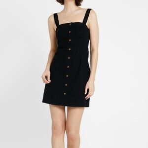 Hollister Black Button-Front Dress